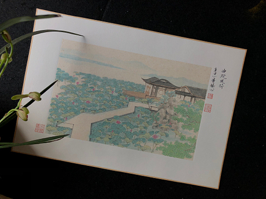 曲院风荷插画-商业插画51001年前霁月清风纯艺术-绘画43001年前果味纯