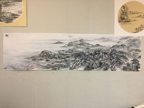 国画写生，崂山仰口，提名－海纳百川（个人主页-ZMjM5MzgwMTY=） - 绘画 - 站酷设计师l784028626原创素材 - 站酷ZCOOL