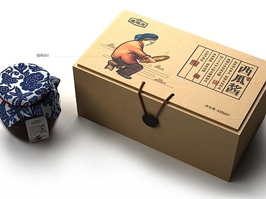 调味品包装设计，食品包装设计，西瓜酱包装设计，花生酱包装设计，黄豆酱包装设计，农产品包装设计