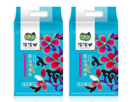 溜溜田——原创民族风大米包装设计（个人主页-ZMjE2NTYyNDQ=） - 包装 - 站酷设计师奇思创意品牌策划原创素材 - 站酷ZCOOL