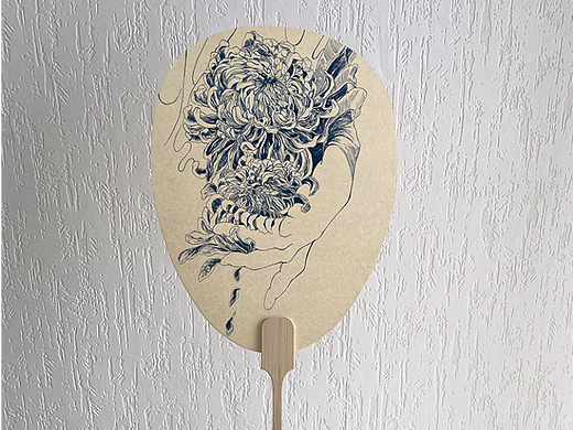 铜版画与扇面的结合