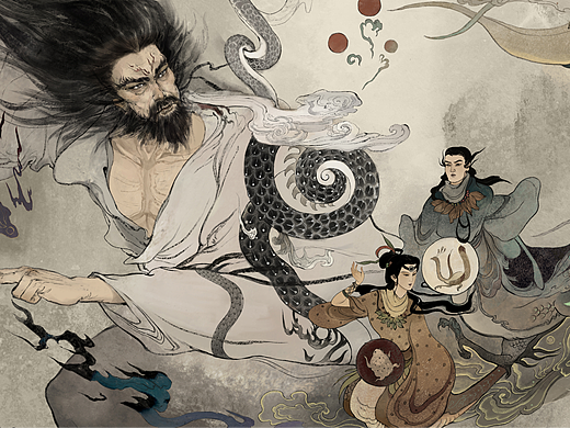 「古神消隐」 大话西游世界观绘卷第二章节及创作过程