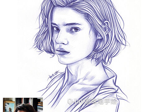 圆珠笔插画（个人主页-ZNDU1ODI0MjQ=） - 商业插画 - 站酷设计师Qjay圆珠笔原创素材 - 站酷ZCOOL
