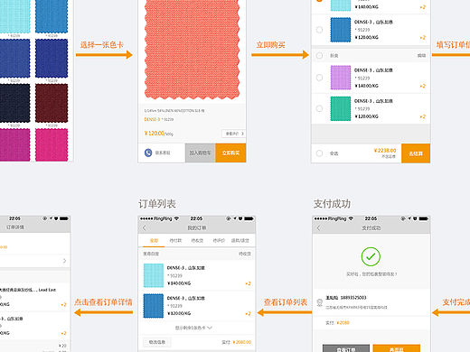 移动端电商界面