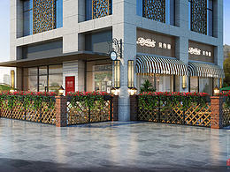 平凉西餐厅设计--《合作咖啡厅设计公司》--古兰装饰