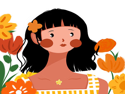 平涂 扁平风插画