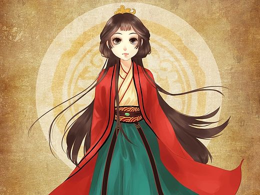 古风插画妹纸