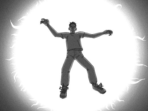 掉进太阳里（个人主页-ZMzYyMTk5OTI=） - 单幅漫画 - 站酷设计师太空游荡士原创素材 - 站酷ZCOOL