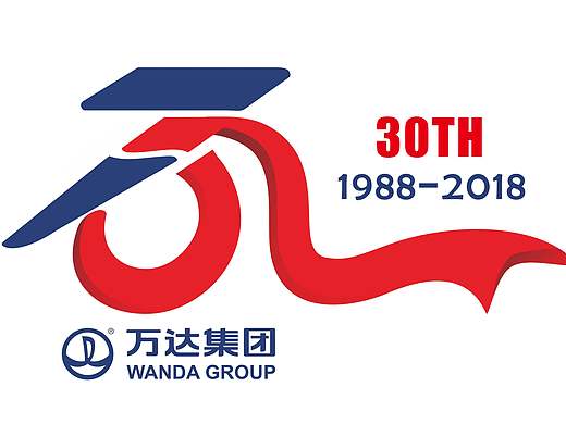 万达30周年logo