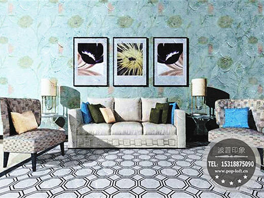 银基王朝彩绘样板间-样板间彩绘