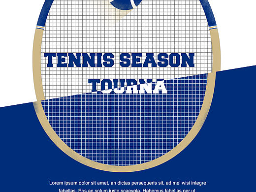 海报两张（网球运动）