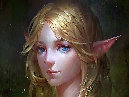 女精灵（个人主页-ZMTU3MzI2NTI=） - 游戏原画 - 站酷设计师dede123原创素材 - 站酷ZCOOL