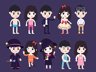 闲暇时光的小人