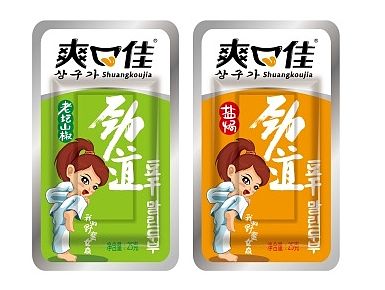 智多邦——爽口佳豆干品牌设计 豆干包装设计 食品品牌设计 食品包装设计