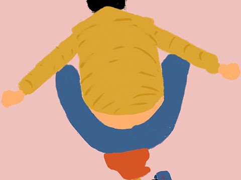 滑板的另一種玩法-游泳??（個人主頁-ZNTA5ODkzMzI=） - 商業(yè)插畫 - 站酷設計師雪團子Koala原創(chuàng)素材 - 站酷ZCOOL