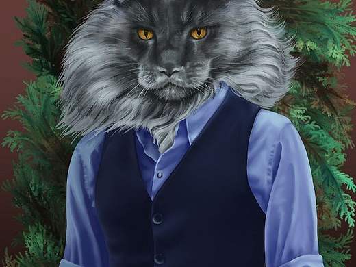 猫咪插画创作