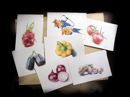 2012~2013彩铅画磨笔小品汇总
