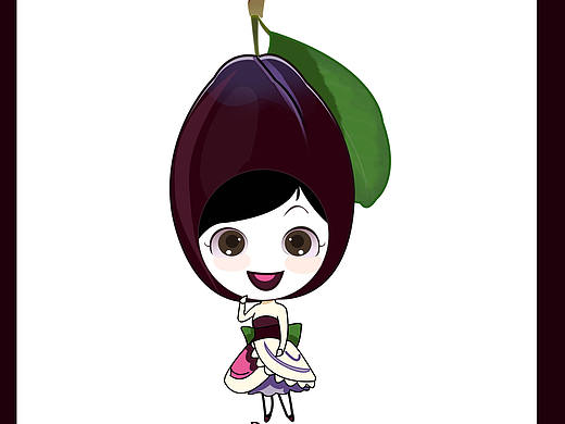 PS手绘原创水果卡通人物设计