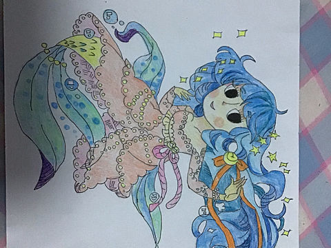 美人鱼系列（个人主页-ZMzM1NDM1NzI=） - 创作习作 - 站酷设计师猫薄荷baby原创素材 - 站酷ZCOOL