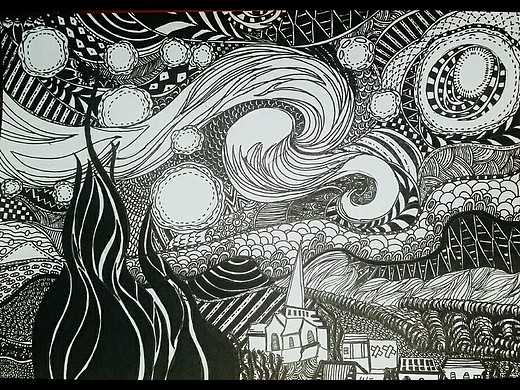 黑白装饰画_创意设计作品图片素材-站酷zcool