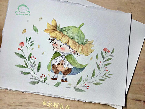 吃货插画师笔下的森系娃娃(个人主页-ZMzEwNTgwNTY=) - 儿童插画 - 站酷设计师八猫重原创素材 - 站酷ZCOOL