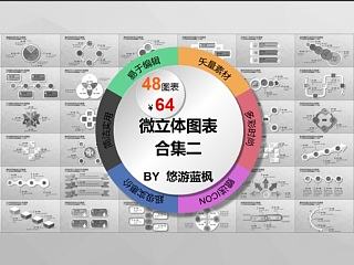 简洁微立体图表优惠合集（2）