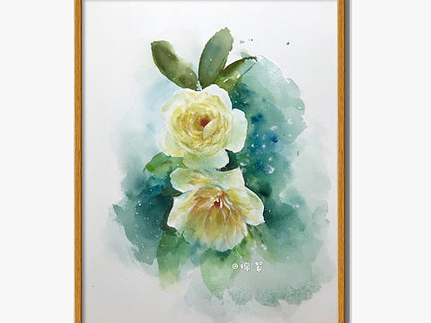 水彩花卉（個人主頁-ZMzAzMzEyNTI=） - 繪畫 - 站酷設(shè)計師棉絮布麻在畫畫原創(chuàng)素材 - 站酷ZCOOL