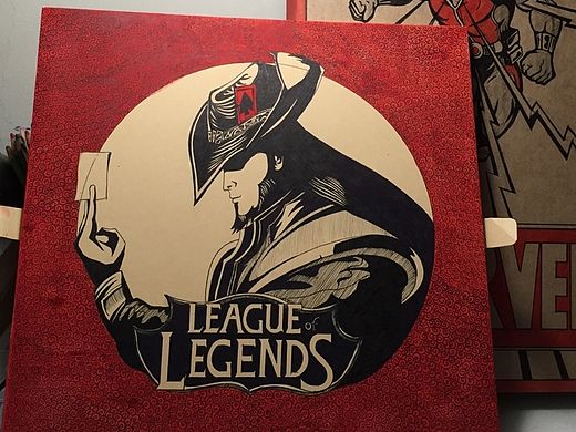 【手绘】LOL牌皇（个人主页-ZMTQzMjM2NjQ=） - 绘画 - 站酷设计师紫电闪雷鸣原创素材 - 站酷ZCOOL