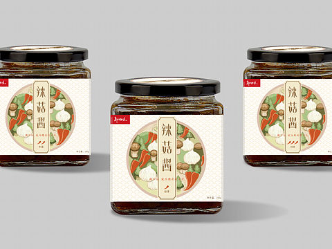辣菇酱包装设计