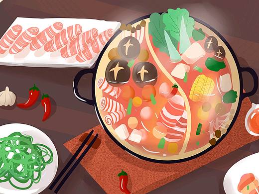 美食插画