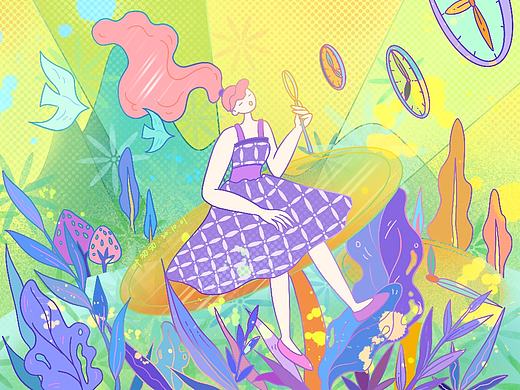 奇奇怪怪系列（二）：时间泡泡（个人主页-ZNDcwMzI4MjA=） - 创作习作 - 站酷设计师leaf叨叨原创素材 - 站酷ZCOOL