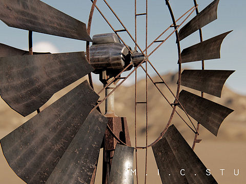 “吃鸡”沙漠地图建模、渲染练习