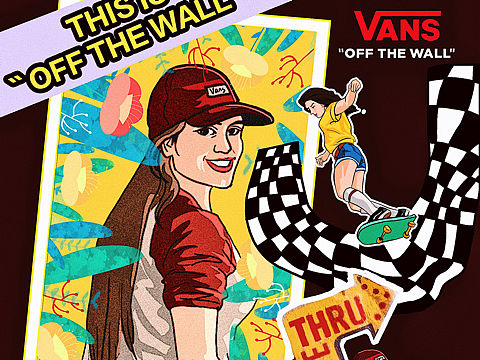 #Vans艺术家# 拼贴画设计