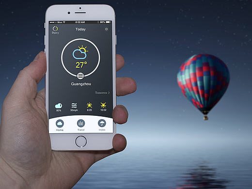 天气UI页面（个人主页-ZMTU5NTA5NDA=） - APP界面 - 站酷设计师DarcyWen原创素材 - 站酷ZCOOL