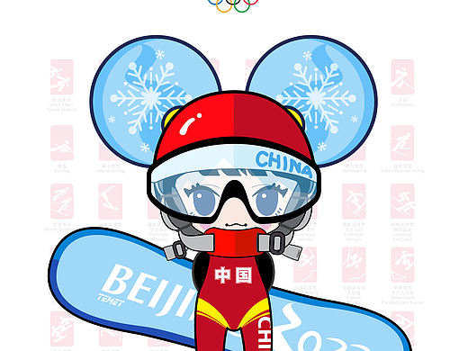 小雪奈为冬奥加油！