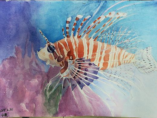 来一副漂亮的水彩鱼（个人主页-ZMzQwNDIxMDg=） - 绘画 - 站酷设计师mianna原创素材 - 站酷ZCOOL