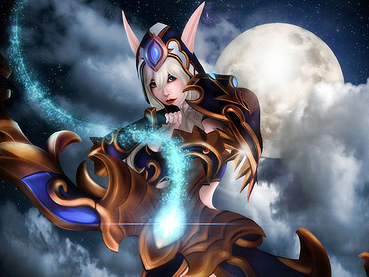 临摹sakimichan黑暗塞尔达