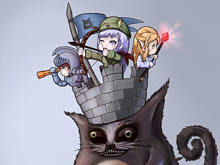 Q版造型设计(攻城堡垒猫)