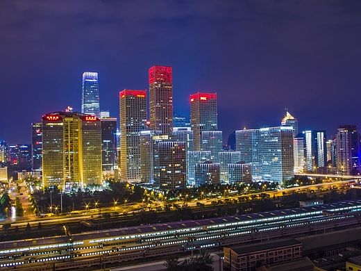 北京國貿(mào)夜景（個人主頁-ZMTI0OTI2NzY=） - 環(huán)境/建筑攝影 - 站酷設(shè)計師安心遠原創(chuàng)素材 - 站酷ZCOOL