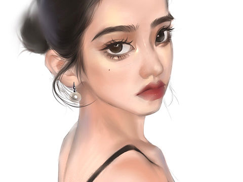 手绘头像（个人主页-ZNTI2MjI1OTY=） - 创作习作 - 站酷设计师王大青的小青原创素材 - 站酷ZCOOL