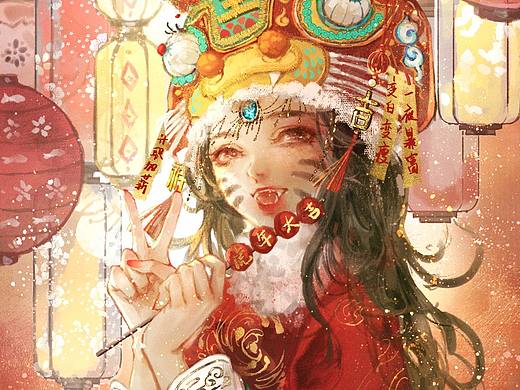 【國風插畫設計】新年紅包（個人主頁-ZNTc0MTgyNzI=） - 創(chuàng)作習作 - 站酷設計師畫畫的玉玉卿原創(chuàng)素材 - 站酷ZCOOL