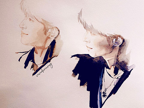 水彩•刘宇（个人主页-ZNTc0NjMxMDg=） - 绘画 - 站酷设计师vivi.Cheung原创素材 - 站酷ZCOOL