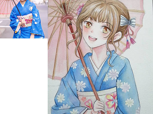 真人转漫画示范（个人主页-ZNDM4MTcwODg=） - 单幅漫画 - 站酷设计师蘑菇的菇原创素材 - 站酷ZCOOL