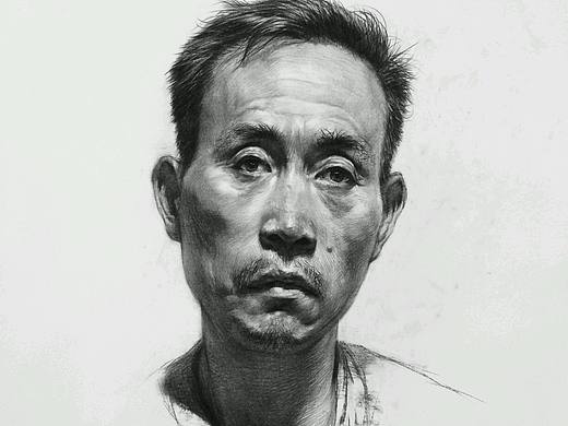 素描头像作品