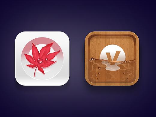 ICON 图标 拟物界面练习