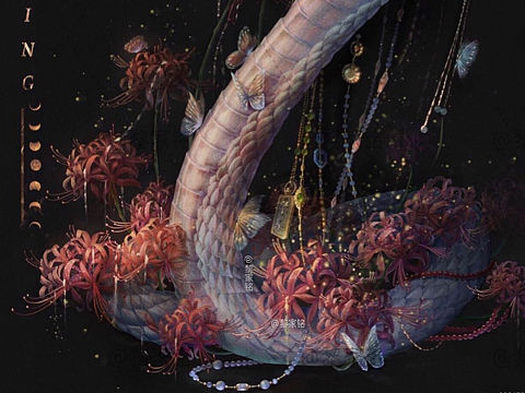 原画厚涂 概念设计《曼珠的沙华公子》