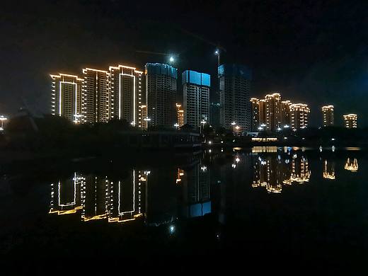 日落 夜景 海边