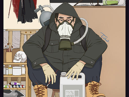 自画像2020（个人主页-ZNDQ2ODcyNjg=） - 创作习作 - 站酷设计师否极泰来TAO原创素材 - 站酷ZCOOL