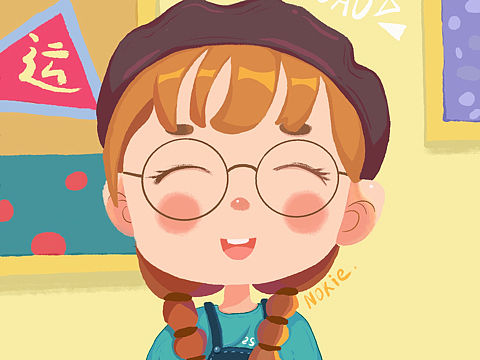 手绘头像 小鱼同学（个人主页-ZNTMxMzg2MTI=） - 儿童插画 - 站酷设计师泡菜丸子_Nokie原创素材 - 站酷ZCOOL