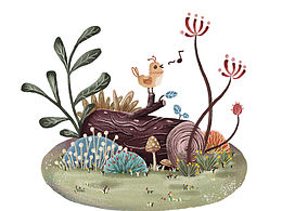 插画植物小景